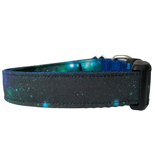 Blue Galaxy Dog Collar - Sew Fetch Dog Company