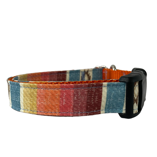 Western Serape Print Dog Collar - Sew Fetch Dog Company