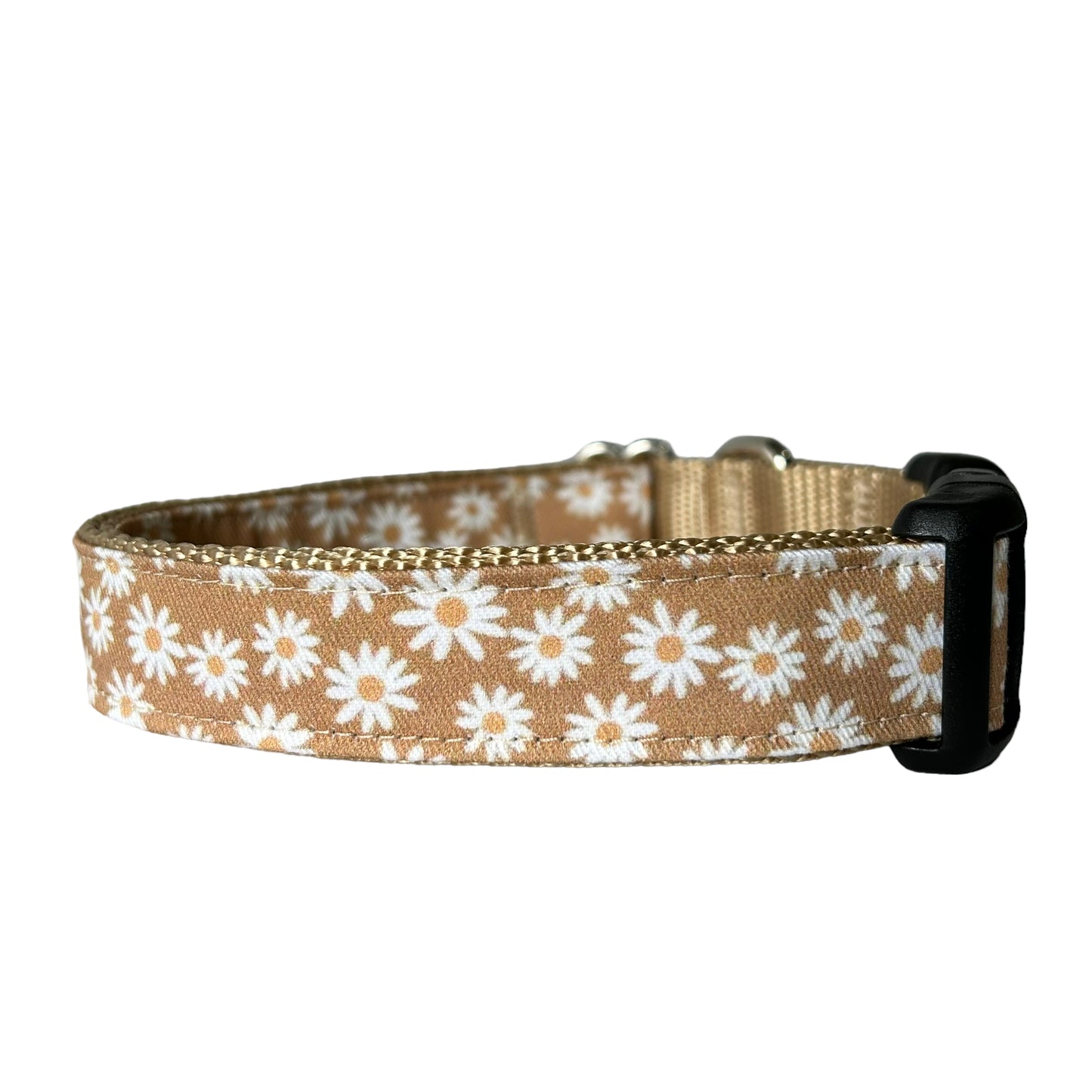 Bellis Daisy Collar in Gold - Sew Fetch Dog Company
