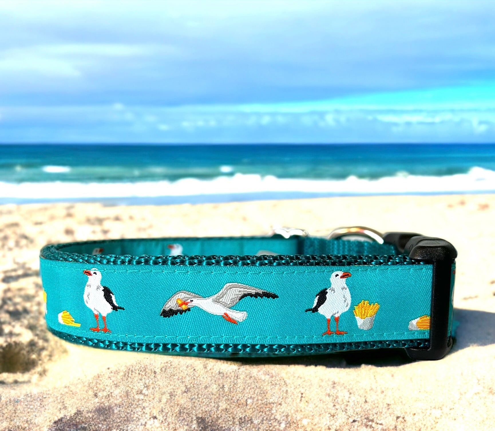 Seagull Dog Collar - Sew Fetch Dog Company