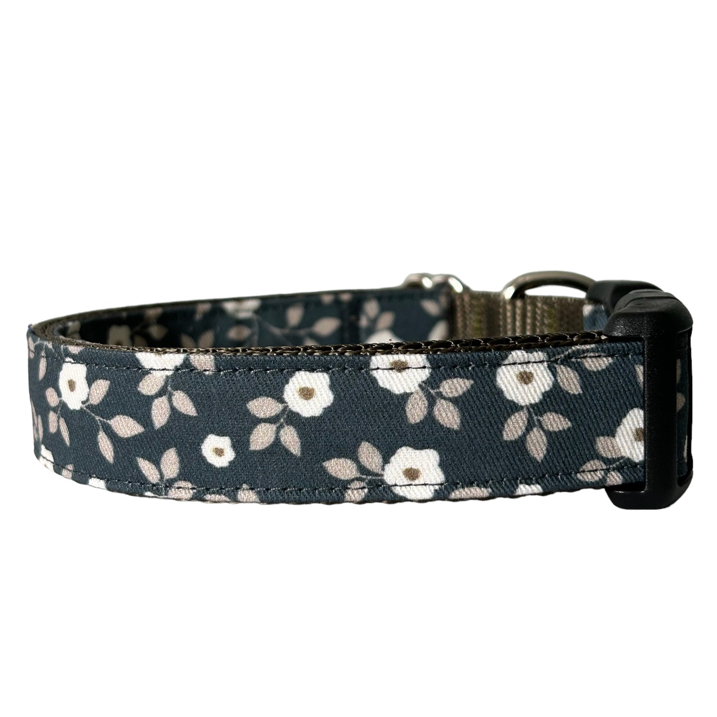 Dark Floral Dog Collar - Sew Fetch Dog Company