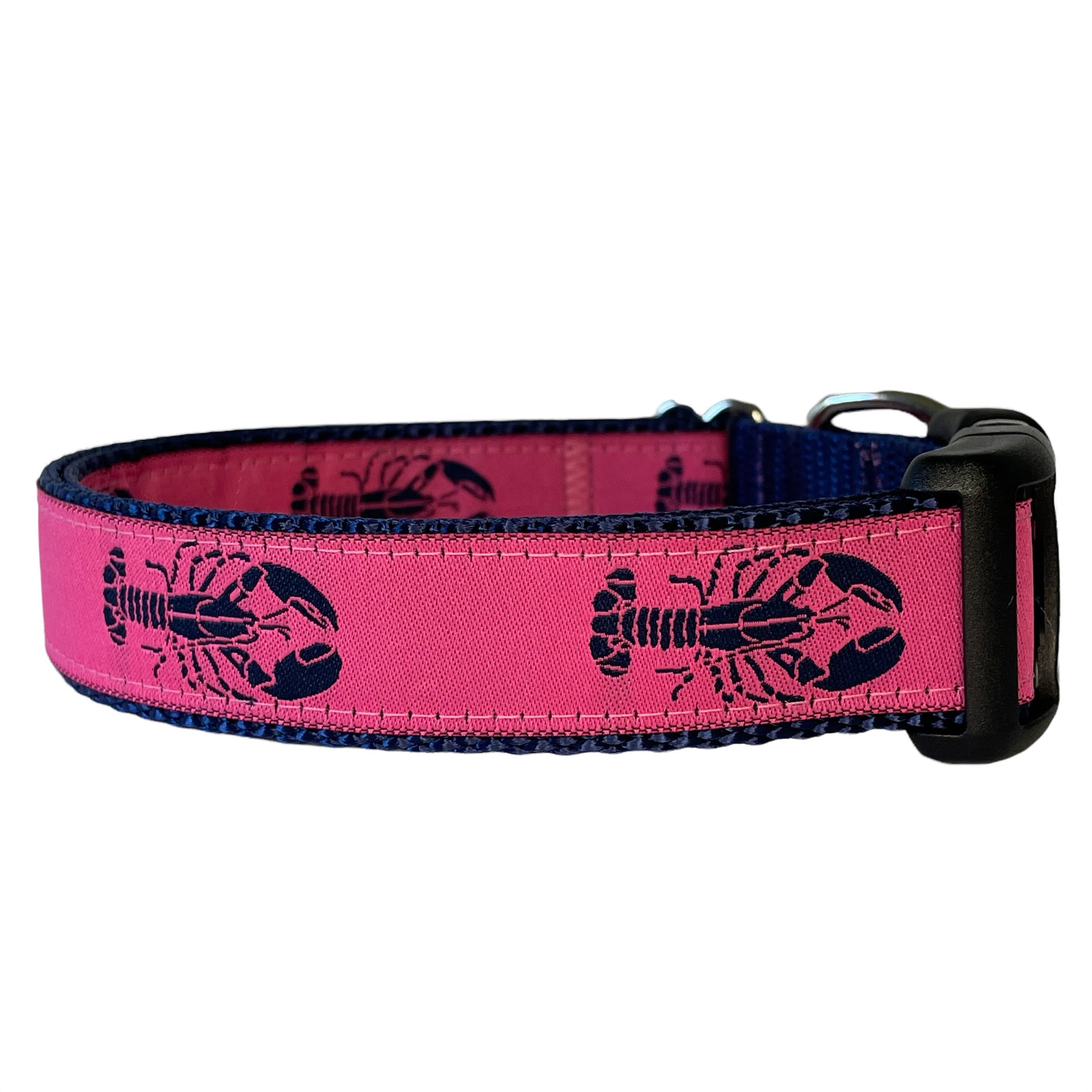 Pink Lobster Dog Collar - Sew Fetch Dog Company