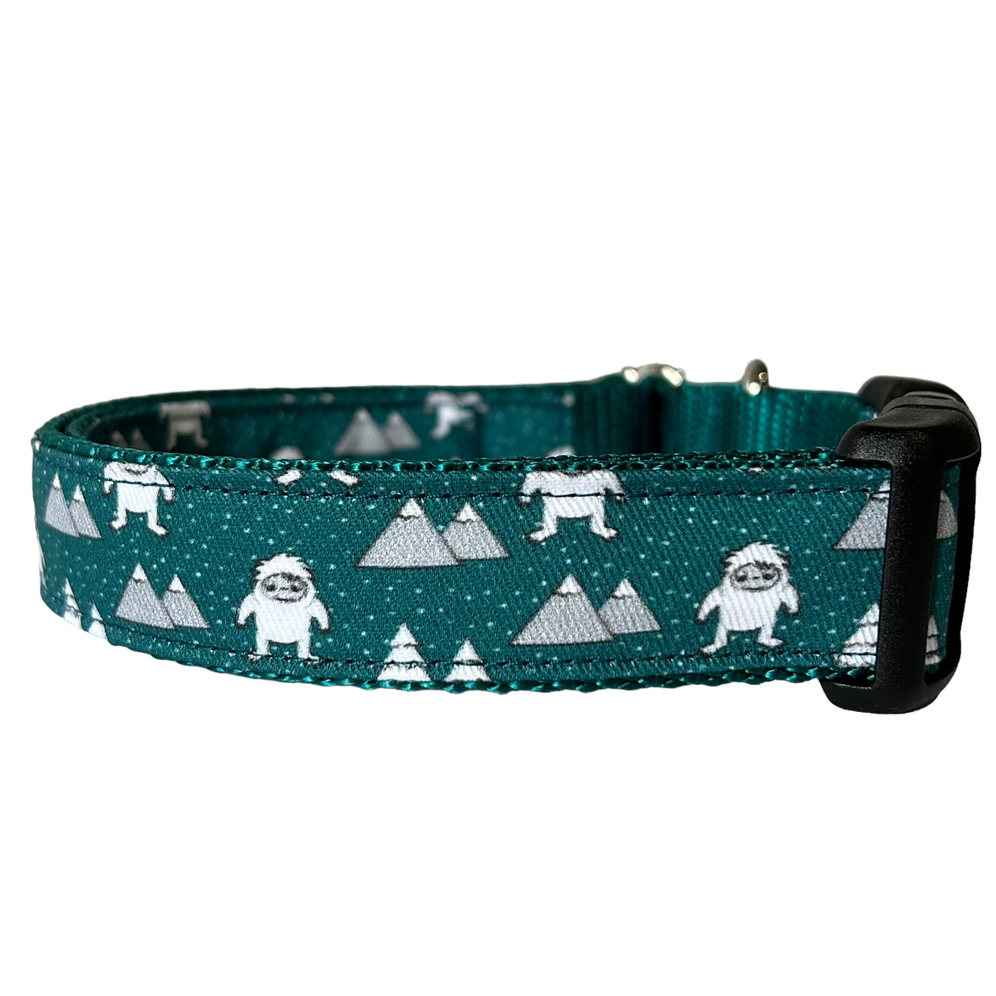 Yeti Dog Collar in Teal - Sew Fetch Dog Company