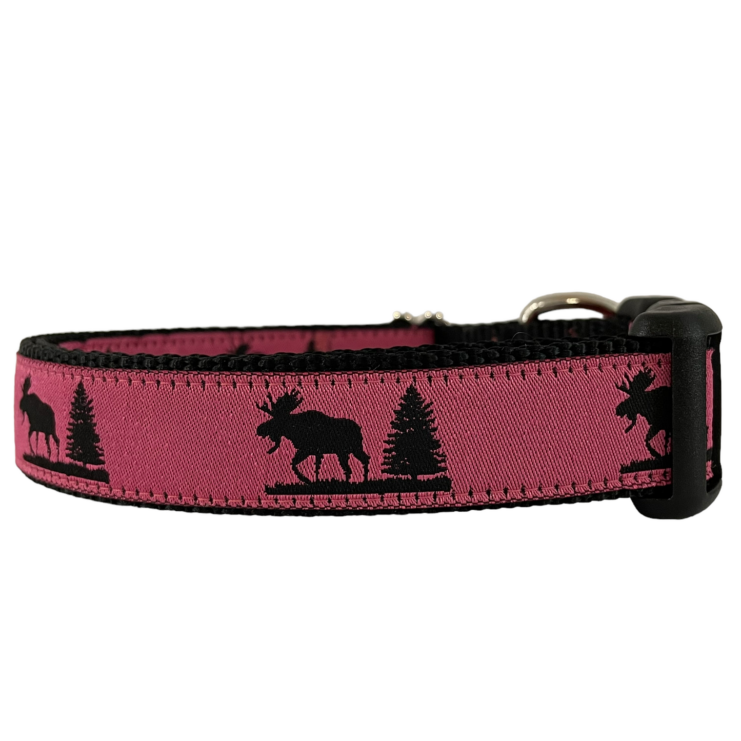 Pink Maine Moose Collar - Sew Fetch Dog Company