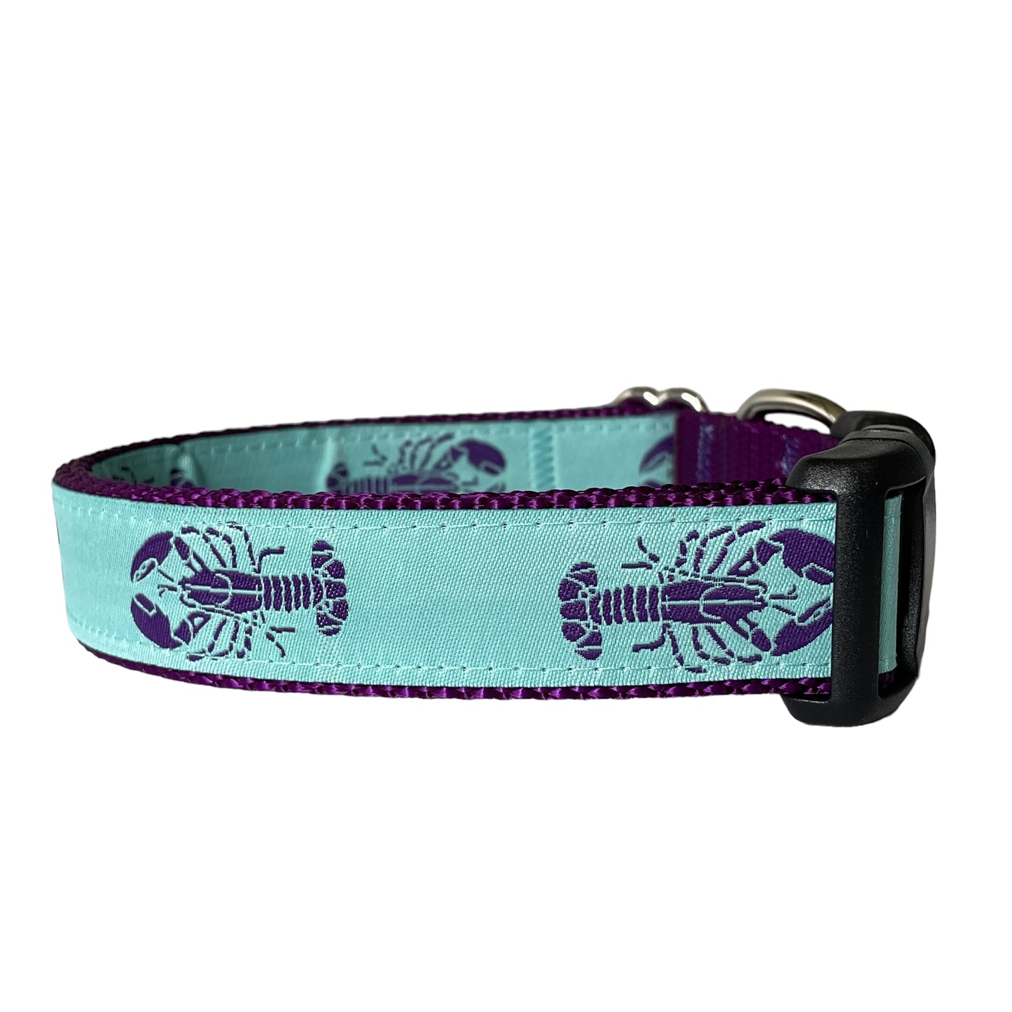 Aqua Lobster Collar - Sew Fetch Dog Company