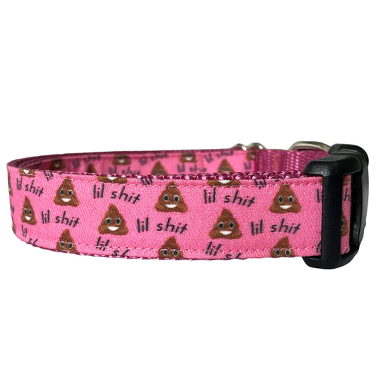 Pink Poop Dog Collar - Sew Fetch Dog Company