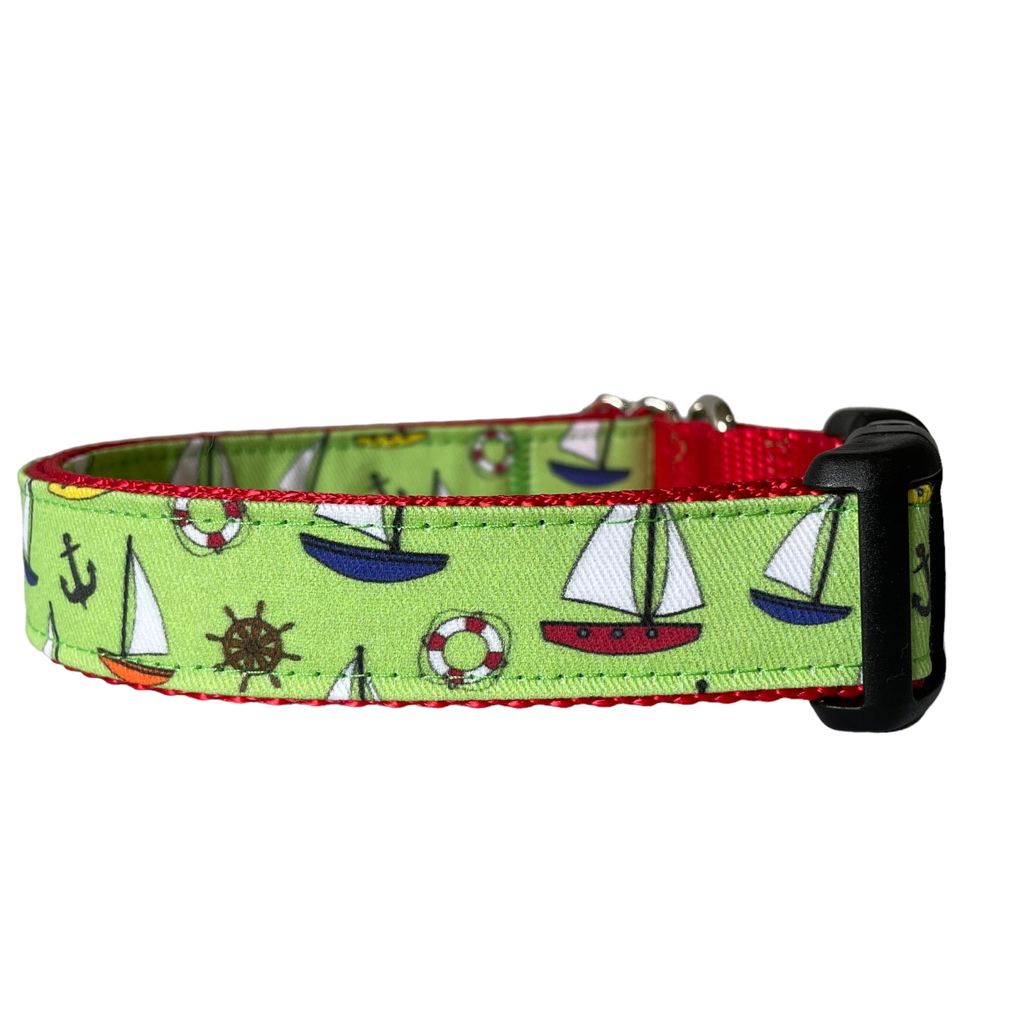 Sailboat Dog Collar - Sew Fetch Dog Company