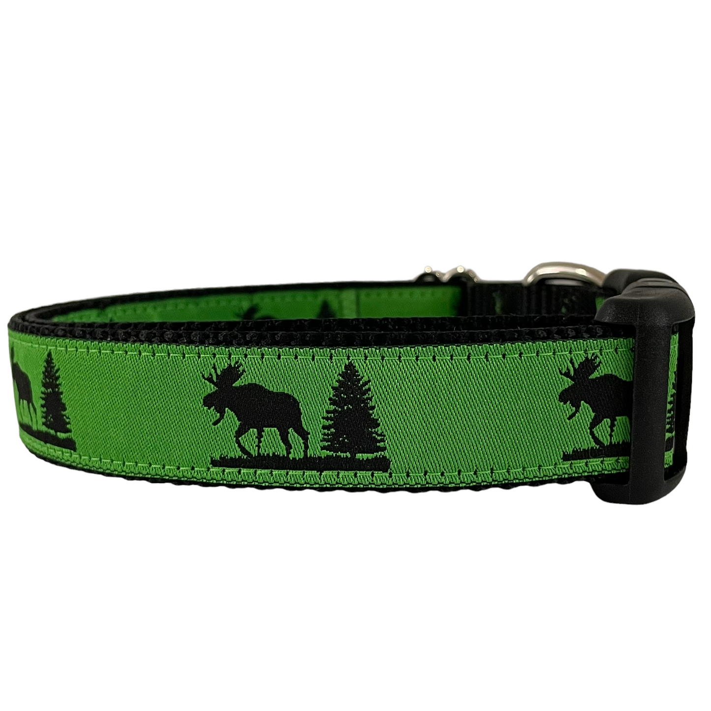 Green Maine Moose Collar - Sew Fetch Dog Company