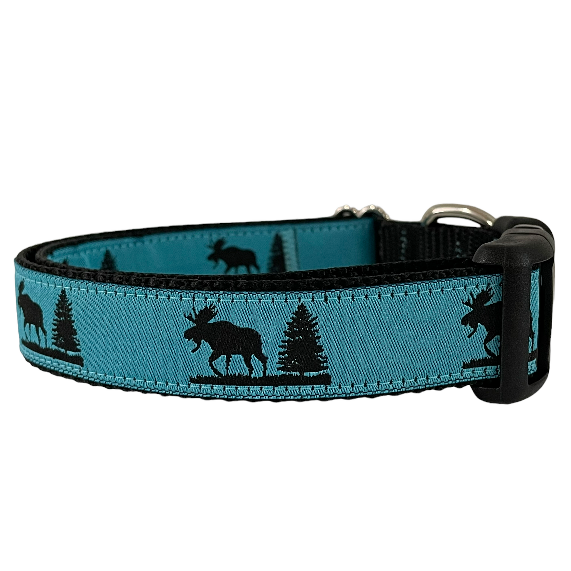 Blue Maine Moose Collar - Sew Fetch Dog Company