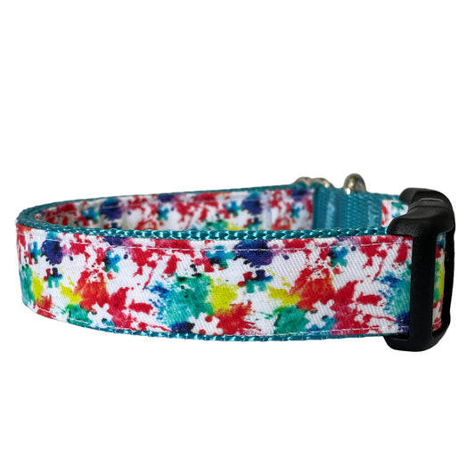 Puzzle Pieces Dog Collar - Sew Fetch Dog Company