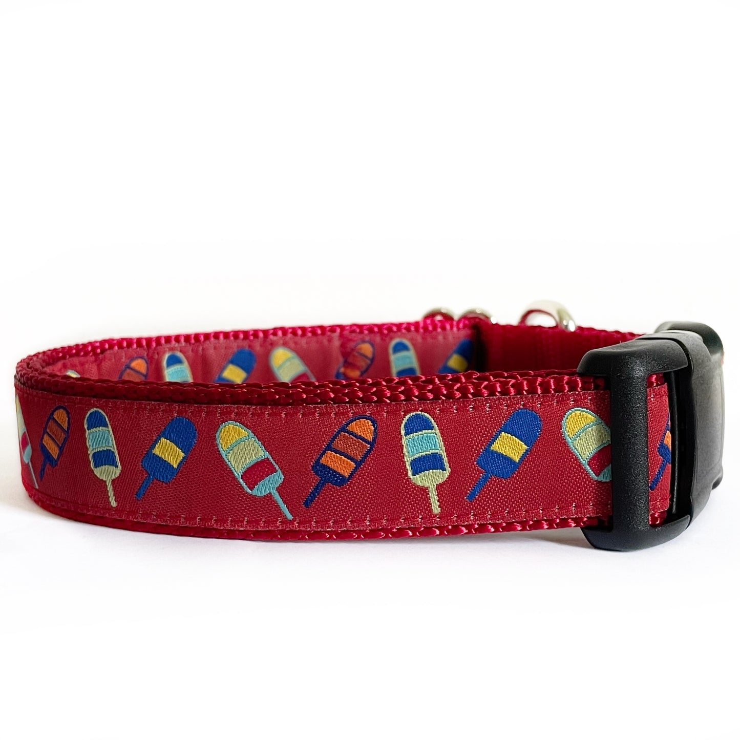 Red Buoy Dog Collar - Sew Fetch Dog Company