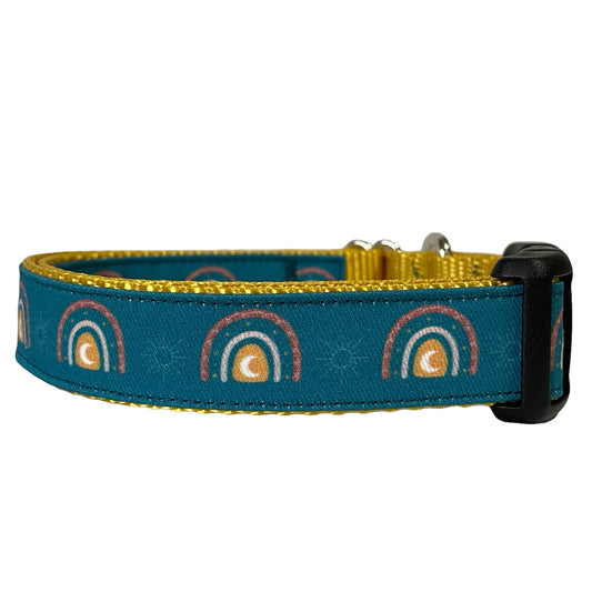 Boho Rainbow Dog Collar - Sew Fetch Dog Company