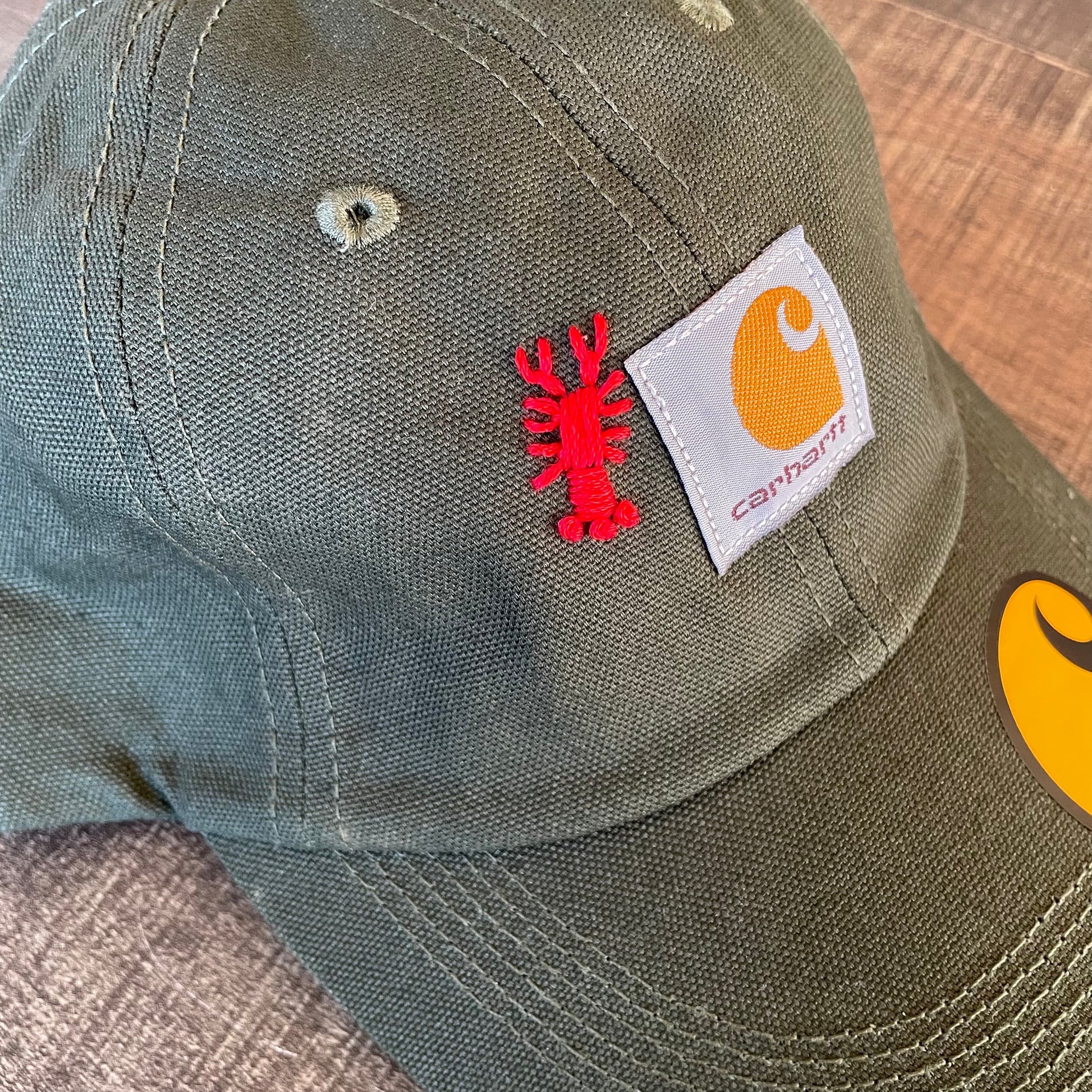 Lobster Embroidered Carhartt Hat - Sew Fetch Dog Company