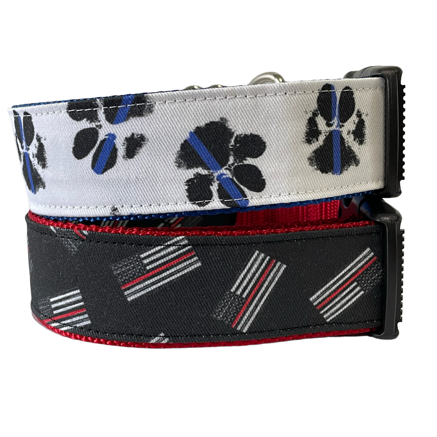 Police / Fire Paws Dog Collar - Sew Fetch Dog Company
