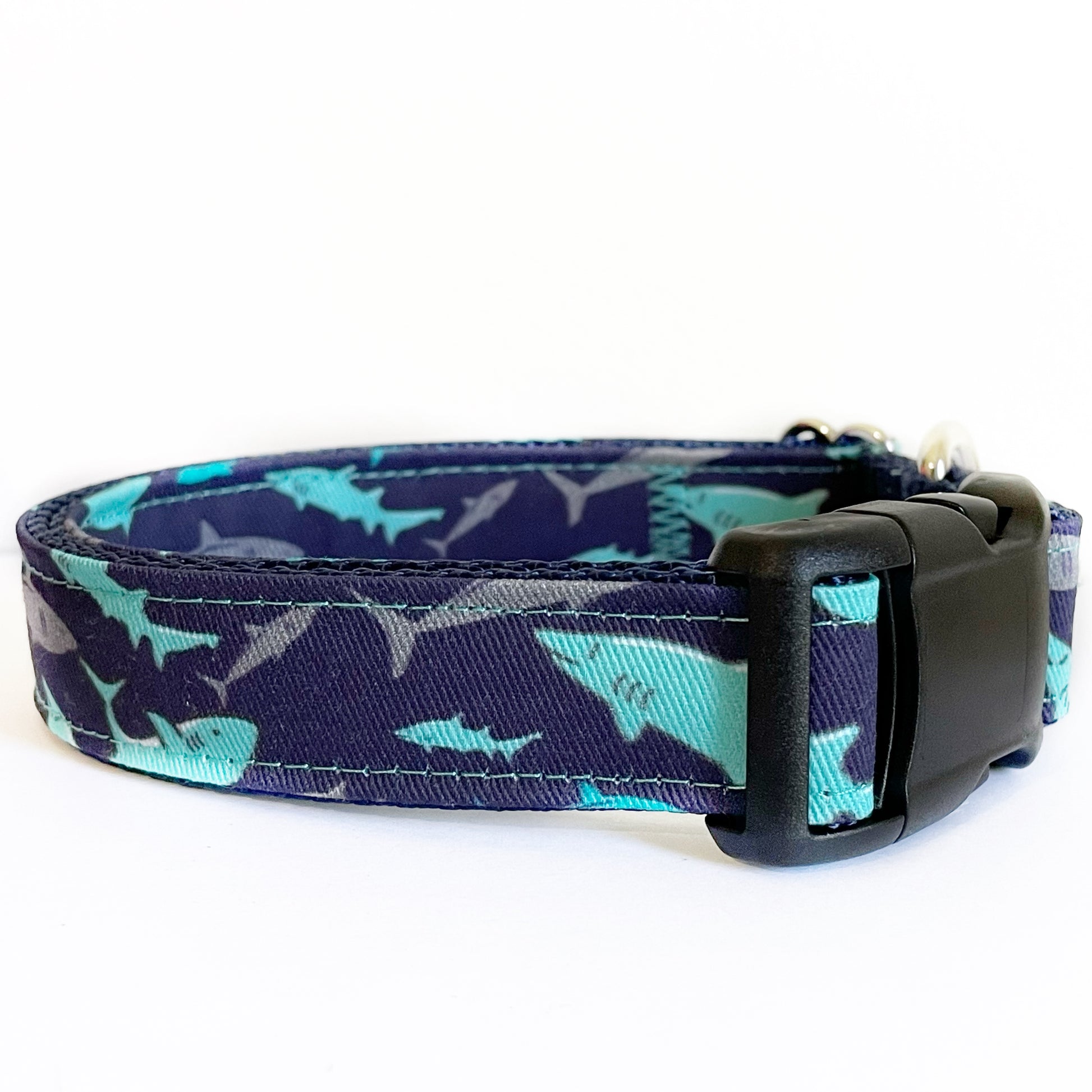 Shark Attack Dog Collar - Sew Fetch Dog Company